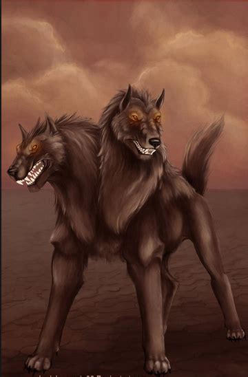 two headed monster mythology|Orthrus 